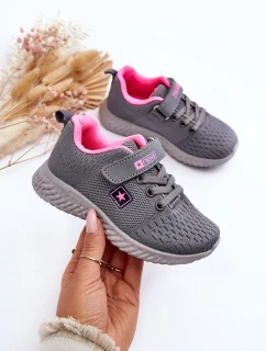 Dětské sportovní boty na zip šedé model 21625388 - EVENTO