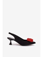 elegantní lodičky na jehlovém podpatku  černé model 21686766 - CheBello