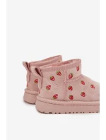 Dětské sněhule s růžové model 21762615 - Boto Dětské sněhule s růžové model 21762615 - Boto