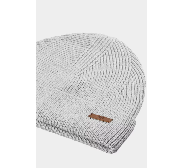 Pánská čepice model 21998095 Světle šedá - 4F Pánská čepice model 21998095 Světle šedá - 4F