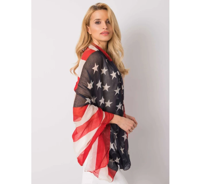 Dámska šatka AT CH S 1843 tmavomodrá a červená Dámska šatka AT CH S 1843 tmavomodrá a červená