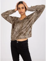 Blúzka DHJ BZ 6550 2.34P čierna a béžová Blúzka DHJ BZ 6550 2.34P čierna a béžová