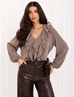 Bluzka MI BZ model 21421277 ciemny bezowy - FPrice Bluzka MI BZ model 21421277 ciemny bezowy - FPrice