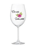 DVĚ SRDCE, JEDEN PŘÍBĚH - čirá sklenice na víno 350 ml DVĚ SRDCE, JEDEN PŘÍBĚH - čirá sklenice na víno 350 ml