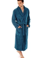 Unisex župan so šálovým golierom TAMPA 2149 6430 petrolejová - Vestis