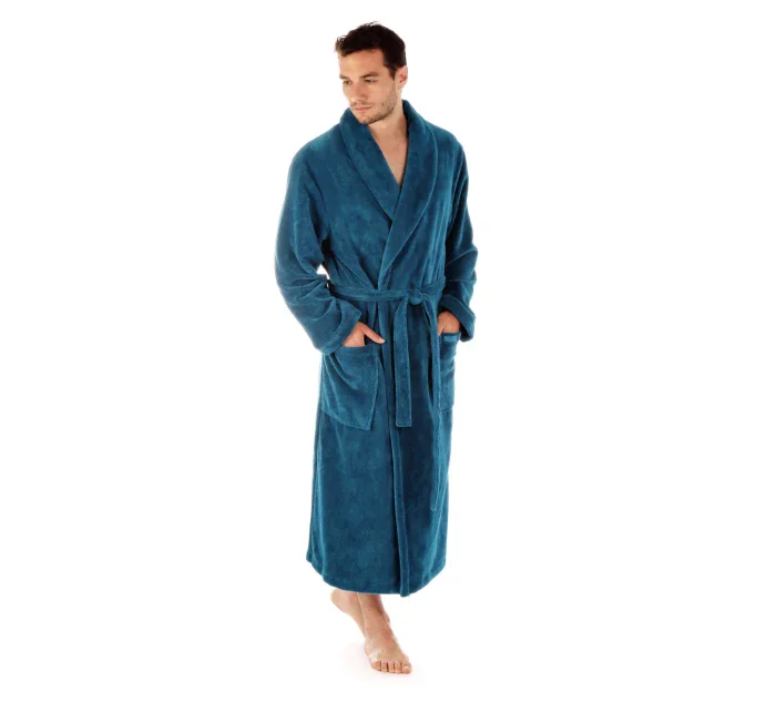 Unisex župan se šálovým límcem TAMPA 2149 model 18020345 petrolejová - Vestis