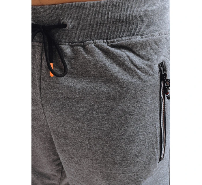 Pánske tmavosivé teplákové šortky FashionStreet SX2267