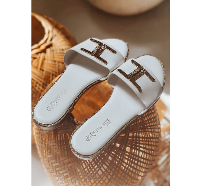 Dámske žabky GOLDISH white FashionStreet ZY0940