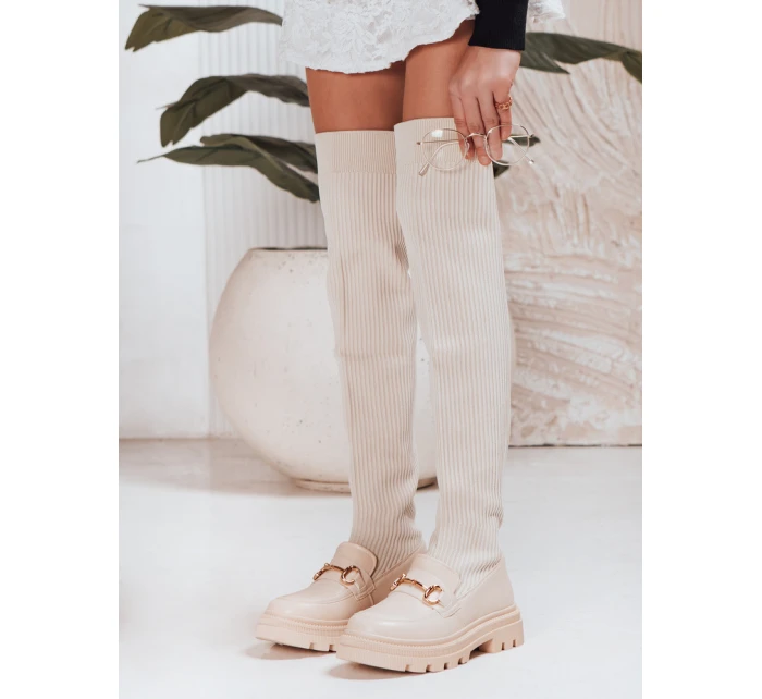 Dámské boty béžové Dstreet model 21995022 - FashionStreet