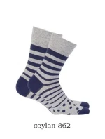 Pánske ponožky Wola Perfect Man vzorované W 94N03 Casual