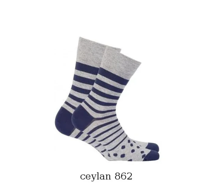 Pánske ponožky Wola Perfect Man vzorované W 94N03 Casual