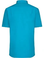 JN 680 Popelínová košile s krátkým rukávem model 22537834 turquoise - Daiber JN 680 Popelínová košile s krátkým rukávem model 22537834 turquoise - Daiber