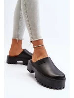 Damskie Klapki Na Masywnej Podeszwie Big Star NN274014 Czarne