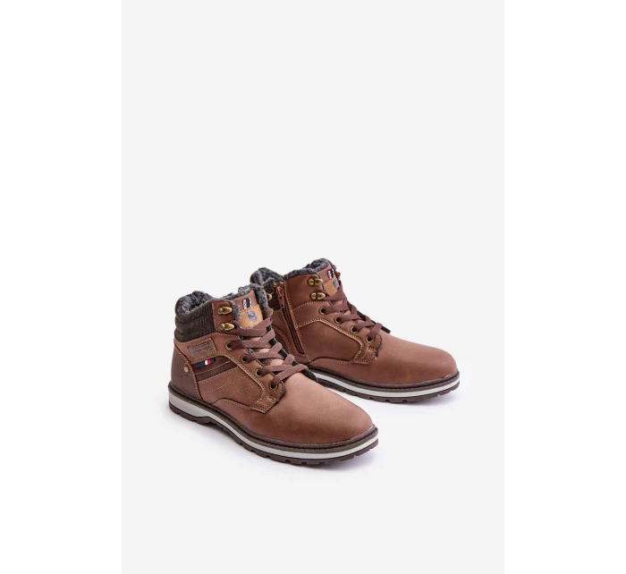 Ocieplane Trapery Męskie McBraun Brązowe