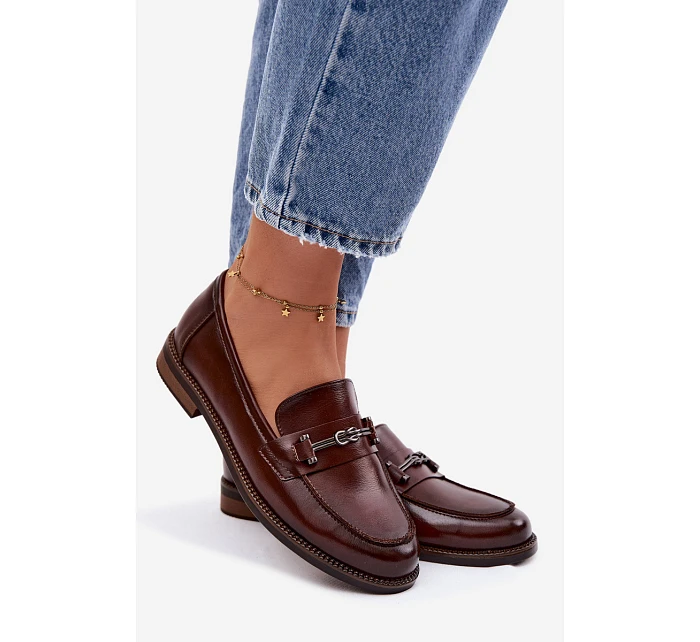 Dámské kožené Mokasíny Vinceza 18132 hnědé Dámské kožené Mokasíny Vinceza 18132 hnědé