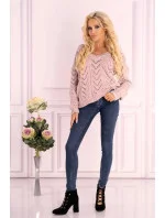 Dámsky sveter Manesa sv.ružový - Merribel