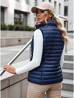 Dámska prešívaná vesta STANSY navy blue FashionStreet TY3962