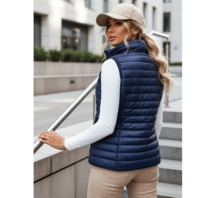 Dámska prešívaná vesta STANSY navy blue FashionStreet TY3962