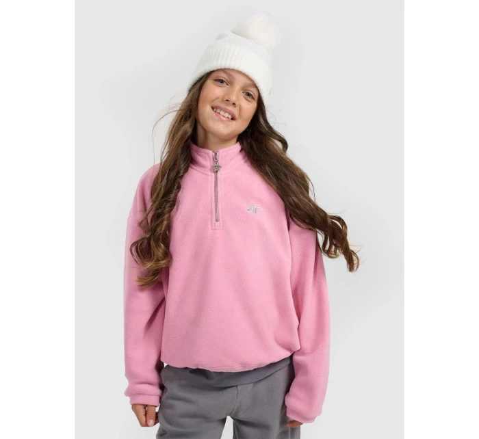 Oversize fleece se stojáčkem dívky model 21870648 - 4F