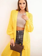 Dlhý sveter tmavožltý