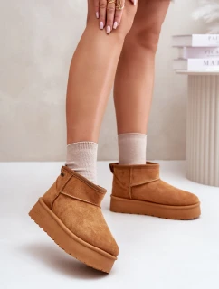 Nízké Sněhule Na Platformě Big Star model 21676190 Camel - Big Star Shoes