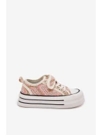 Dívčí Tenisky Na Suchý Zip Růžové model 21700979 - Boto