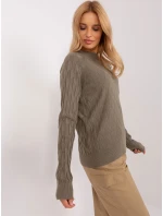 Sweter AT SW model 18884830 oliwkowy - FPrice