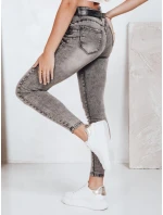 Dámske džínsové nohavice JORNIX tmavo šedé FashionStreet UY2192
