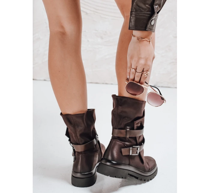 FashionStreet hnedé dámske topánky ZY1143 FashionStreet hnedé dámske topánky ZY1143