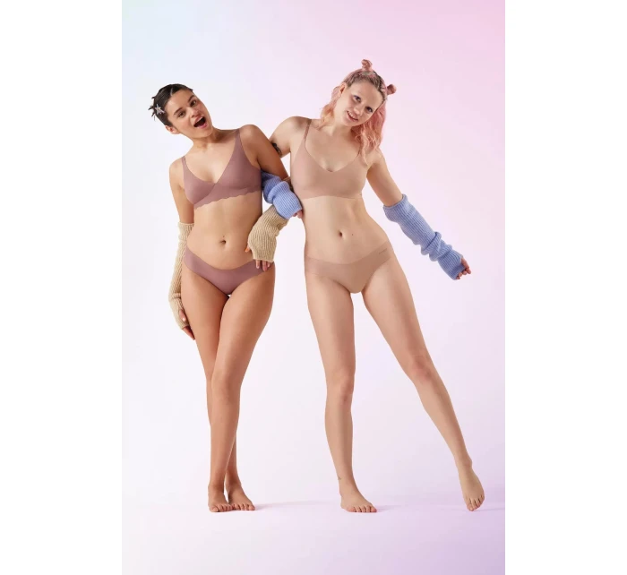 Dámska podprsenka ZERO Microfibre 2.0 Bralette - CAMEO BROWN - hnedá 00ME - SLOGGI