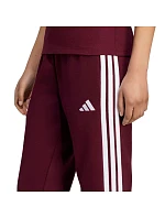 Dámske nohavice adidas Essentials 3-Stripes Fleece Slim v bordovej farbe KF8321 Dámske nohavice adidas Essentials 3-Stripes Fleece Slim v bordovej farbe KF8321