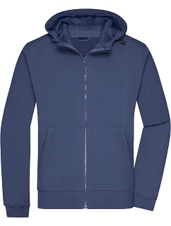 JN 1146 Pánská 2vrstvá softshellová bunda s kapucí model 22530594 navy/navy - Daiber