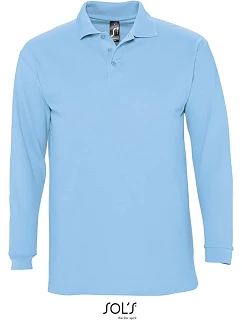 SOL'S Winter II Piqué polo s dlouhým rukávem model 22525785 sky blue