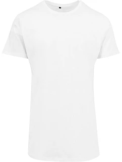 Build your Brand BY 028 Pánske tričko „Shaped Long“ 56.0028 biele