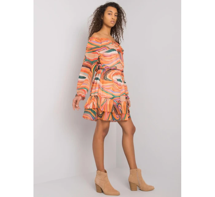 Šaty DHJ SK 15015 1.48P oranžová