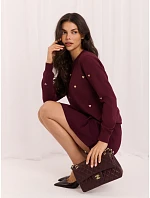 Svetr IR SW 57982.28, vínový Svetr IR SW 57982.28, vínový