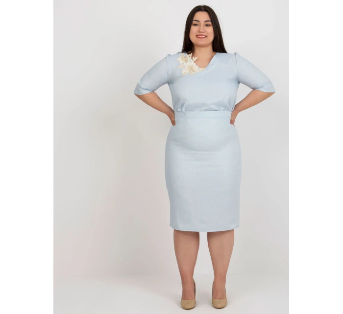 Sukňa LK SD 506697.95 svetlo modrá Sukňa LK SD 506697.95 svetlo modrá