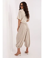 Šnúrové nohavice model 226233 Taliansko Moda