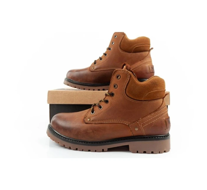 pánské boty boots smart leather hnědá bílá model 22052462 - Wrangler