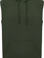 Kariban ProAct PA 393 Unisex mikina s kapucňou bez rukávov 20.P393 športová khaki