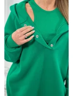 Sada mikiny, topu a legín 3 v 1 zelená Sada mikiny, topu a legín 3 v 1 zelená