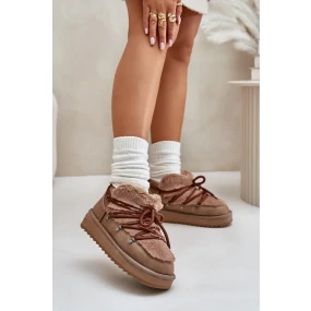 Nízke snežnice s kožušinou D.Franklin Brown Nízke snežnice s kožušinou D.Franklin Brown