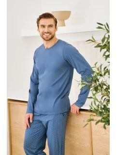 3474 PÁNSKE DLHÉ PYŽAMO LORENZO M-2XL