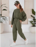 Dámske tepláky SOLIR khaki FashionStreet AY1019