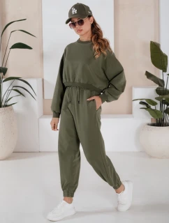 Dámske tepláky SOLIR khaki FashionStreet AY1019