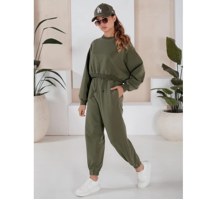 Dámske tepláky SOLIR khaki FashionStreet AY1019