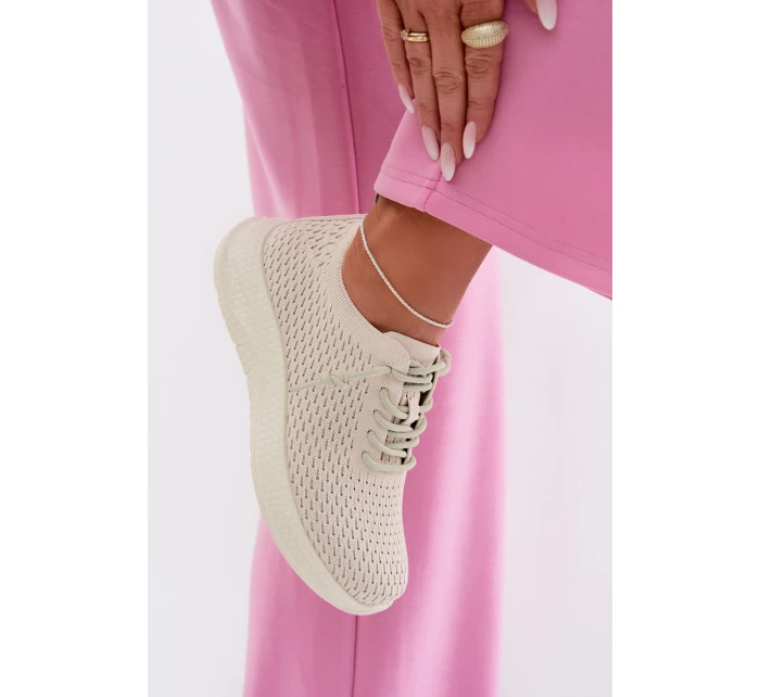 Materiálové Dámské Sportovní Boty Béžové model 22031712 - EVENTO