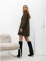 Šaty PM SK W2028 26,46 khaki Šaty PM SK W2028 26,46 khaki