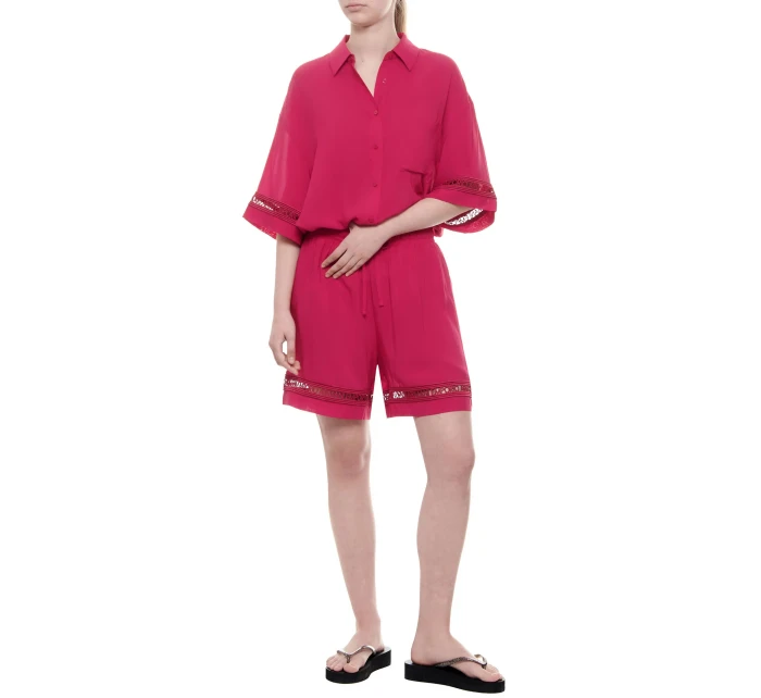 Dámska plážová košeľa 262732 4R338 01975 Cherry - Emporio Armani