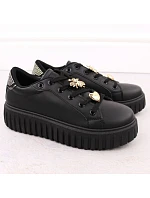 Dámska športová obuv na platforme čierna NEWS 4756